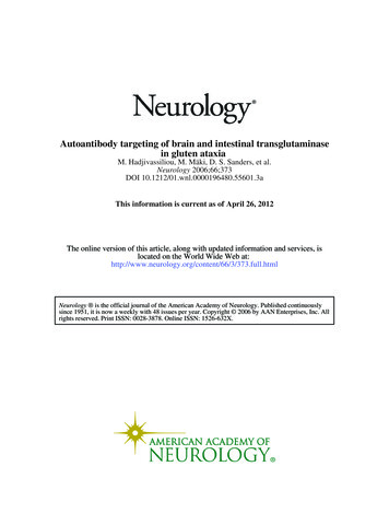 Autoantibody Targeting Of Brain And . - Dr. Perlmutter