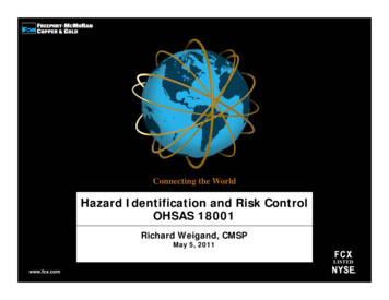 Hazard Identification And Risk Control OHSAS 18001