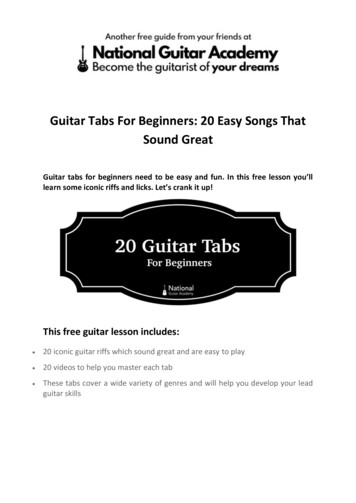 Guitar Tabs For Beginners: 20 Easy Songs That Sound Great