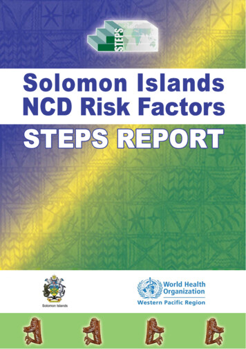 Solomon Islands STEPS REPORT - WHO