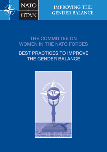 IMPROVING THE GENDER BALANCE A SELECTED LIST OF BEST PRACTICES