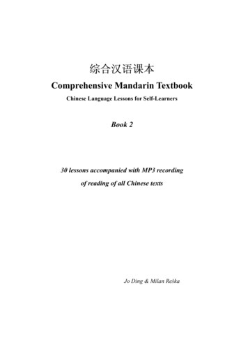 Comprehensive Mandarin Textbook 2 - Is.muni.cz