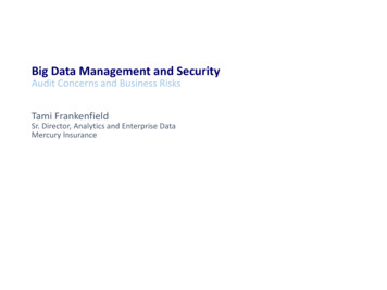 Big Data Management And Security - Chapters Site - Home