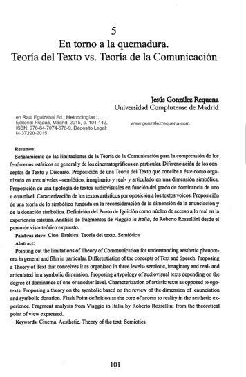 Jesús González Requena Universidad Complutense De Madrid