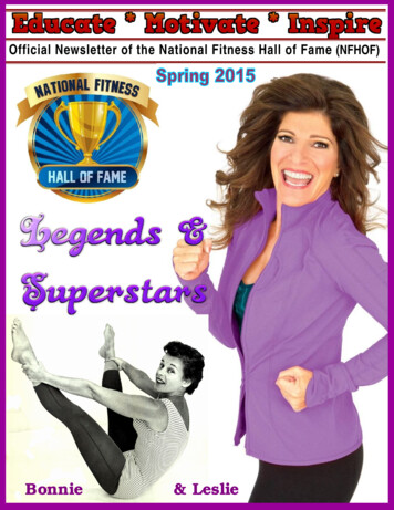 Official Newsletter Of The National Fitness Hall Of Fame .