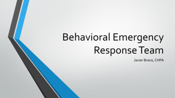 Behavioral Emergency Response Team