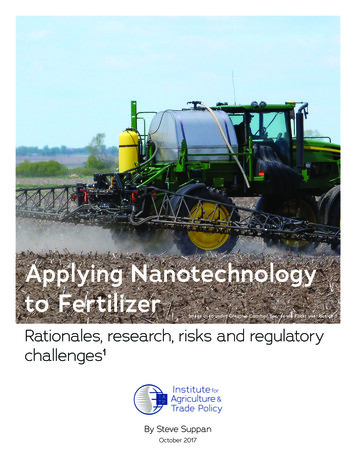 Applying Nanotechnology To Fertilizer - IATP
