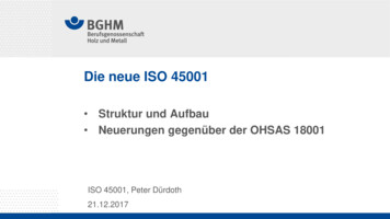 Die Neue ISO 45001 - VDRI