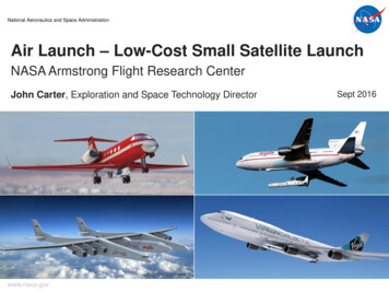 Air Launch – Low-Cost Small Satellite Launch