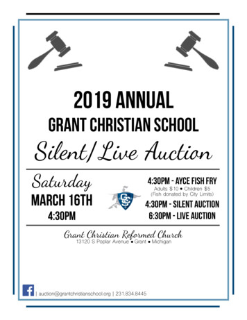 Grant Christian School Silent/Live Auction