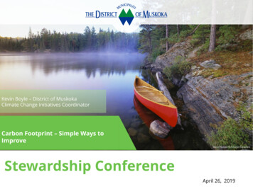 Stewardship Conference - Muskoka Watershed