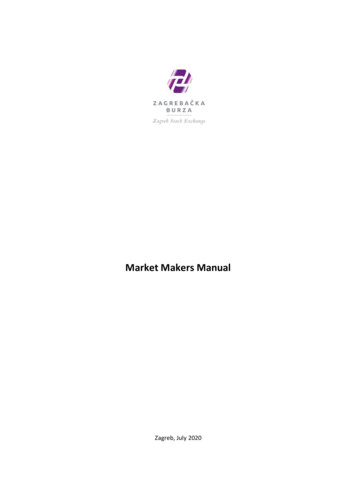 Market Makers Manual - ZSE