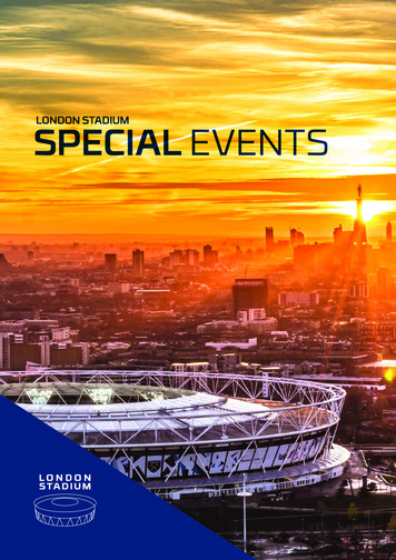 LONDON STADIUM SPECIAL EVENTS