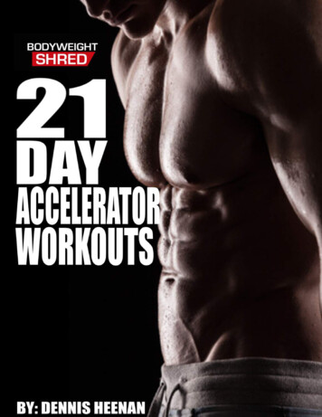 Bodyweight Shred: 21-Day Accelerator Workouts