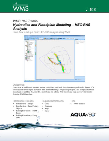 WMS 10.0 Tutorial Hydraulics And Floodplain Modeling