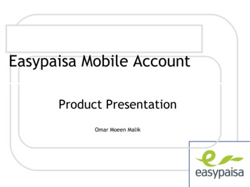 Easypaisa Mobile Account