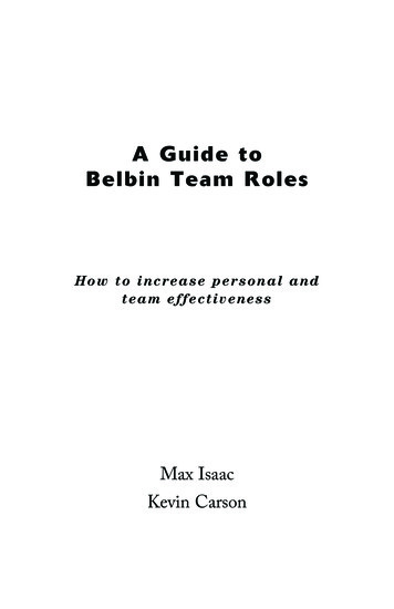 Guide To Belbin Team Roles - Belbin North America
