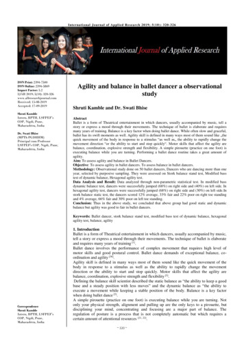 Agility And Balance In Ballet Dancer A Observational Study