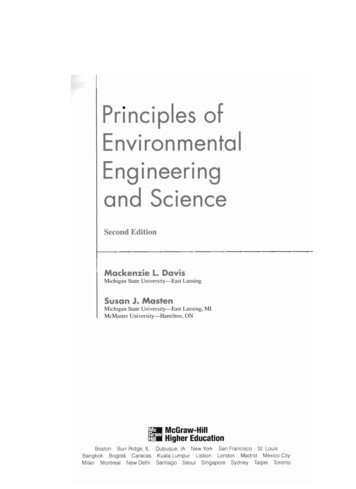 Principles Of Environmental Engineering And Science