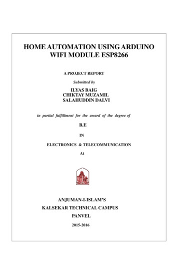 HOME AUTOMATION USING ARDUINO WIFI MODULE ESP8266