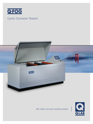 Cyclic Corrosion Testers - Q-Lab