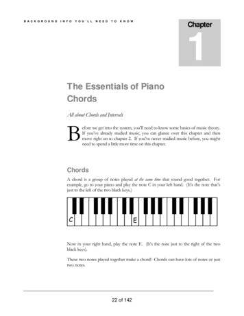 The Essentials Of Piano Chords - Interactive Piano Chord .