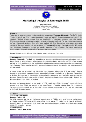 Marketing Strategies Of Samsung In India