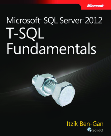 Microsoft SQL Server - Pearsoncmg 