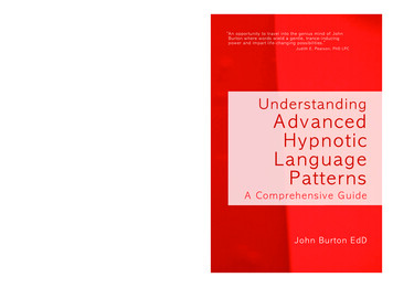Advanced Hypnotic Language Patterns - Crown House