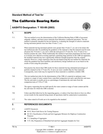 The California Bearing Ratio - Weebly