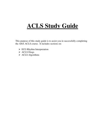 ACLS Study Guide - Centegra