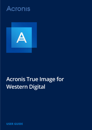 Acronis True Image For Western Digital - SanDisk