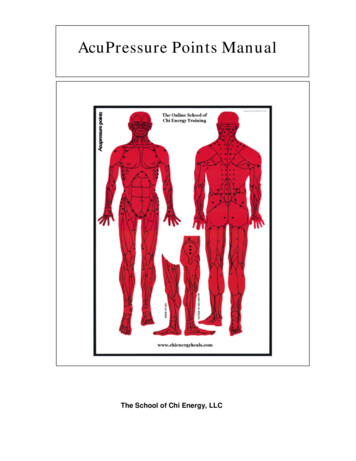 AcuPressure Points Manual - School Of Chi Energy