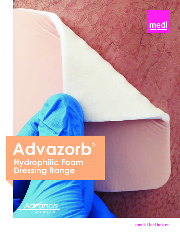 Hydrophilic Foam Dressing Range - Advancis Medical