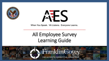 All Employee Survey Learning Guide - FranklinCovey
