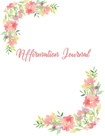 Affirmation Journal
