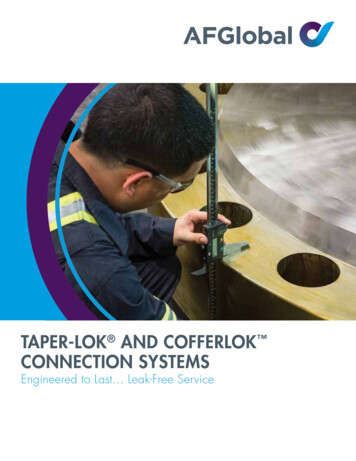TAPER-LOK AND COFFERLOK CONNECTION SYSTEMS