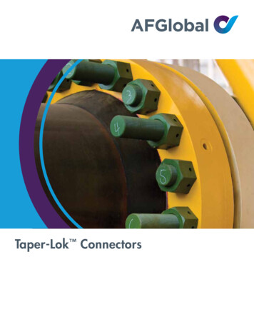 Taper-Lok Connectors - AFG Holdings