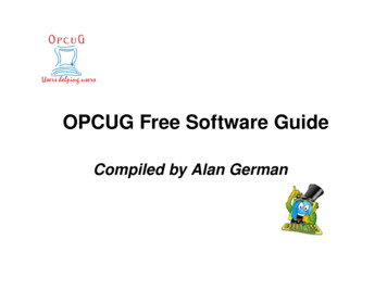 OPCUG Free Software Guide