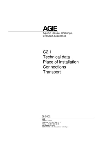 C2.1 Technical Data, Place Of Installation, Connections .