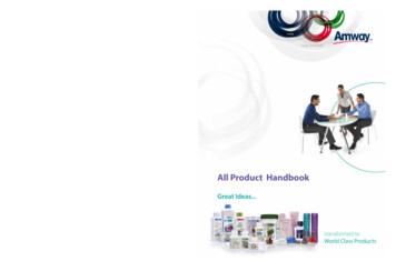 Amway All Product Handbook Is Published Exclusively For .