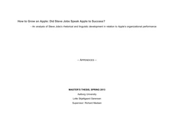 How To Grow An Apple: Did Steve Jobs Speak Apple To Success?