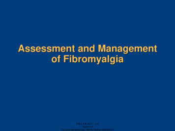 Assessment And Management Of Fibromyalgia
