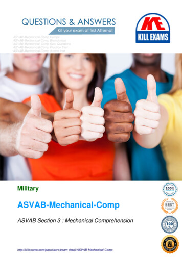 ASVAB-Mechanical-Comp - Killexams 