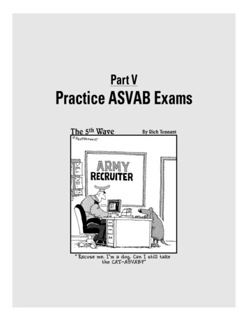 Part V Practice ASVAB Exams - Weebly