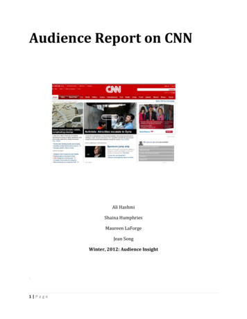 Audience Report On CNN - MIT Media Lab