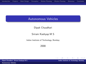 Autonomous Vehicles - IIT Bombay