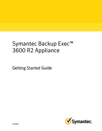 Symantec Backup Exec 3600 R2 Appliance - Veritas