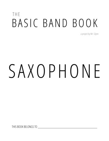 SAXOPHONE - The Basic Band Book