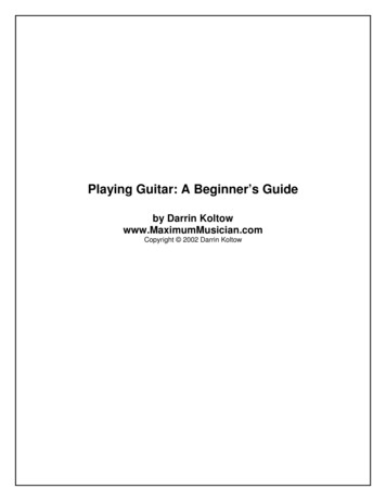 Playing Guitar: A Beginner’s Guide - Michael Powers' Music